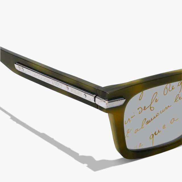Radiant Acetate Sunglasses, KHAKI + SCRITTO GOLD, hi-res 3