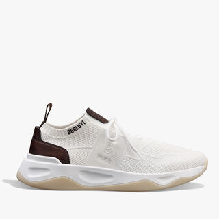 Shadow Knit And Lagoon Calf Sneaker, WHITE, hi-res