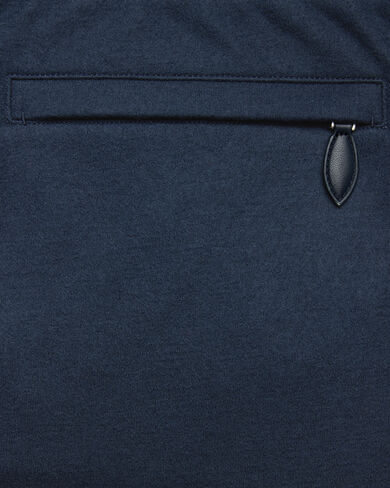 Jersey Pants with Leather Detail, Midnight Blue, hi-res