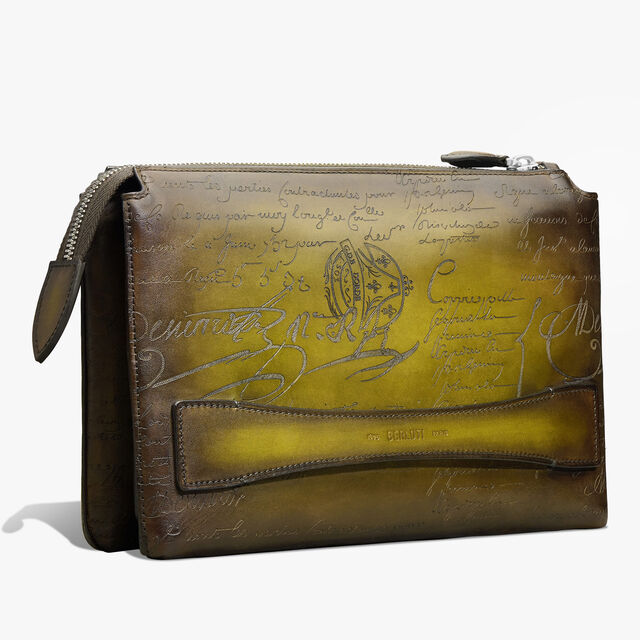 Tersio Scritto Leather Pouch, JUNGLE GREEN, hi-res 2