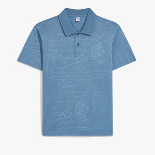 Scritto Pique Polo, CORNFLOWER BLUE, hi-res
