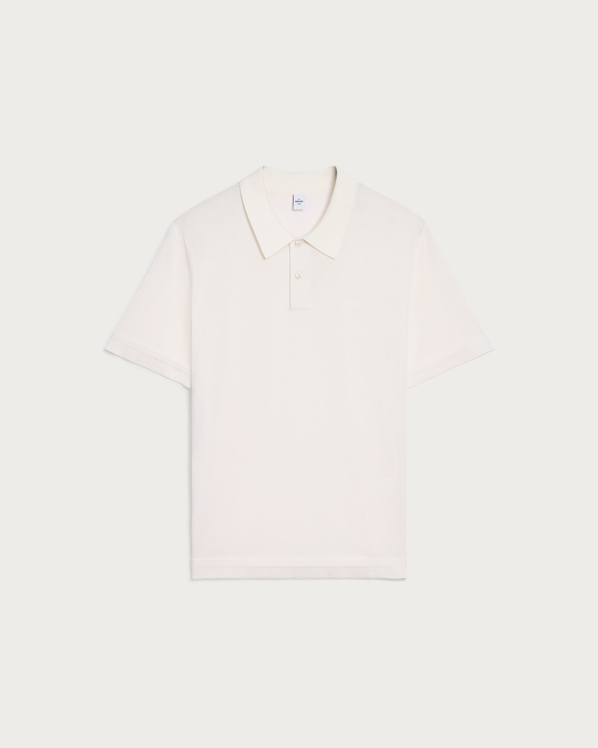 B-Thabor Embroidery Polo, Off White, hi-res