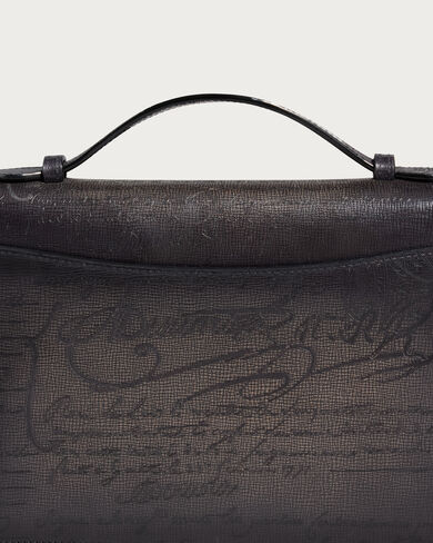 Itauba Wide Gradiant Zipped Pouch, Grey Flanel, hi-res