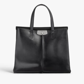 Luti 38 Leather Tote Bag, NERO GRIGIO, hi-res