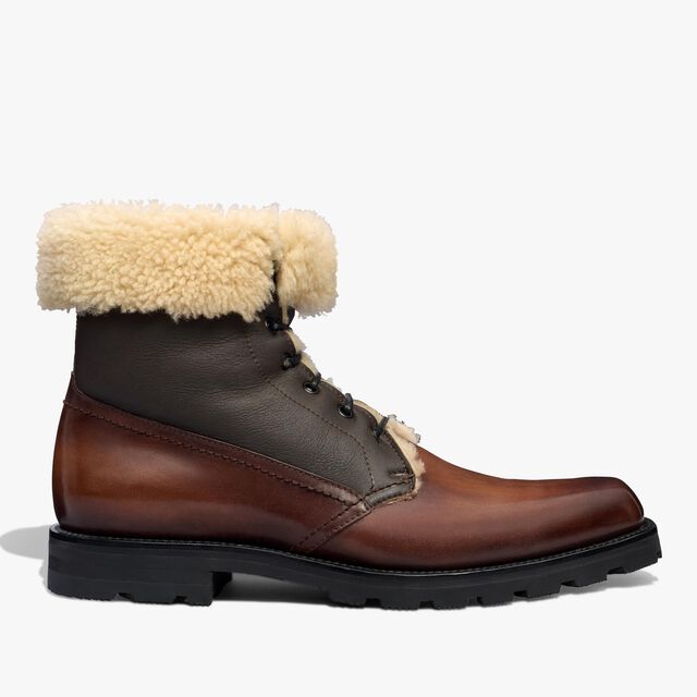 Ultima Shearling and Leather Boot, CACAO INTENSO, hi-res 1