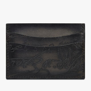 Bambou Scritto Leather Card Holder