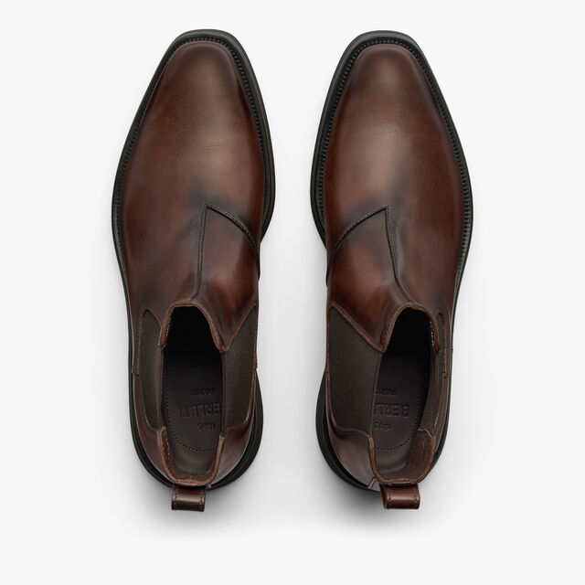 Alessio Venezia Calf Leather Chelsea Boot, MARRONE INTENSO, hi-res 3