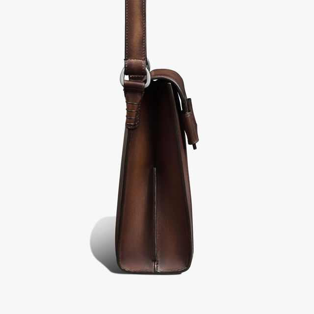 Andy Phone Pouch Leather Messenger, CACAO INTENSO, hi-res 5