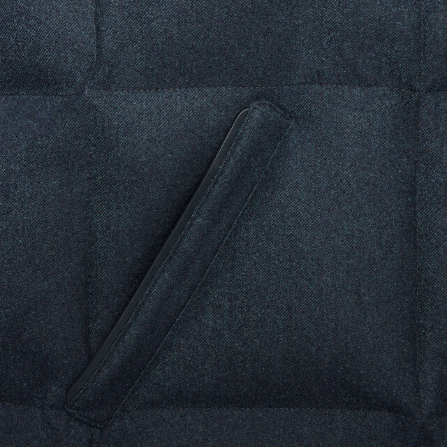 Wool Puffer Gilet, DARK LEAD, hi-res 7