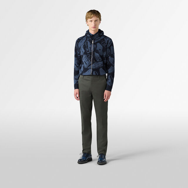 Jacquard Wool Zip Up Hoodie, COLD NIGHT BLUE, hi-res 4