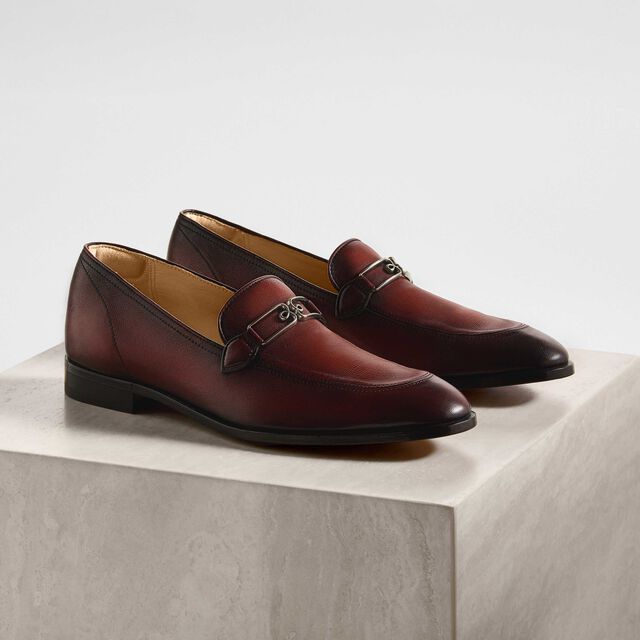 B Volute Calf Leather Loafer, MATTONE, hi-res 8