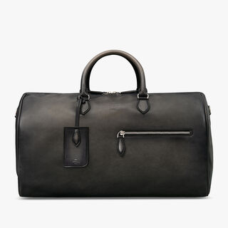 Jour Off MM Leather Travel Bag, NERO GRIGIO, hi-res