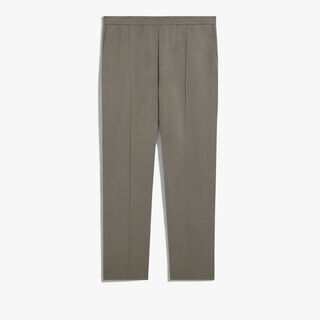 Double Face Scritto Knitted Pants, PEBBLES GREY, hi-res