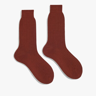 Classic Plain Socks , CHESTNUT BROWN, hi-res
