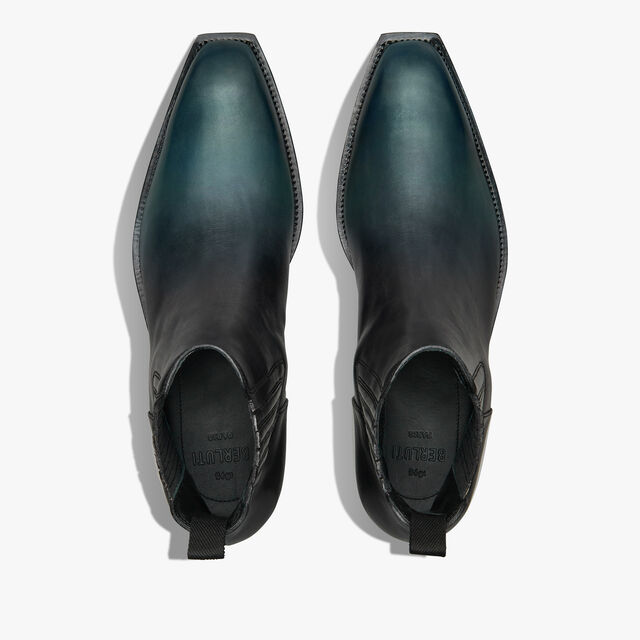 Butteri Leather Boot, NERO PETROL, hi-res 4