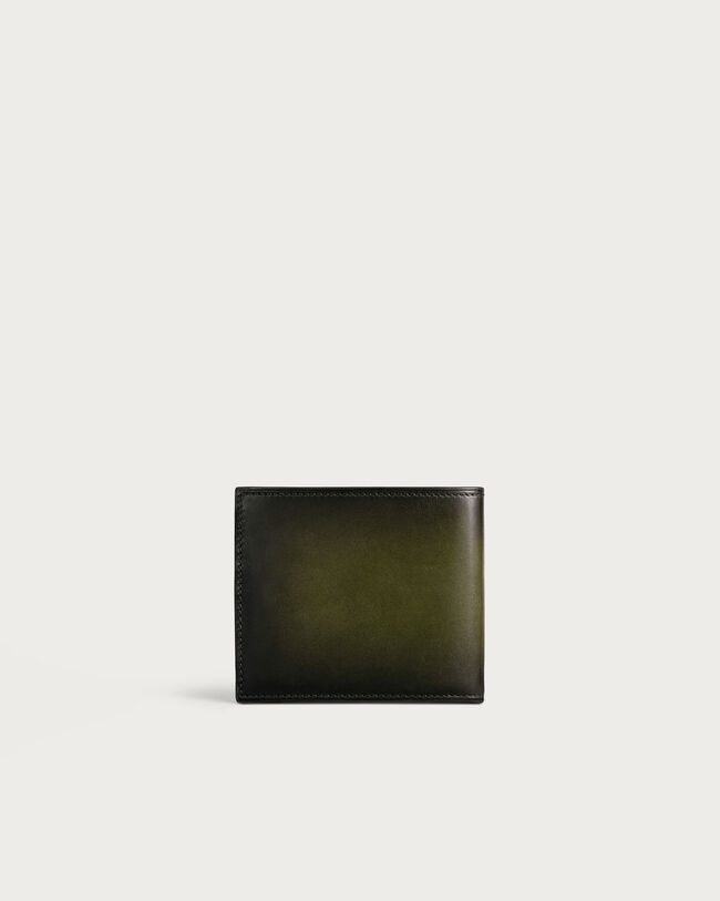 Makore Tangram Compact Wallet, Nero Caviar & Savana, hi-res