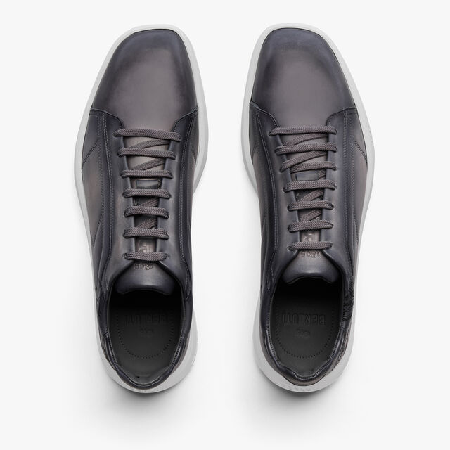 Stellar Scritto Venezia Calf Leather Sneaker, IRON GREY, hi-res 3