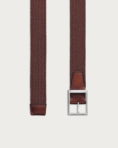 Classic Tressée Belt, Dark Toffee, hi-res
