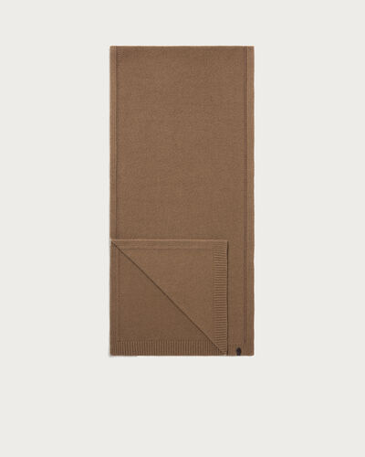 Leather Braiding Scarf, Walnut, hi-res