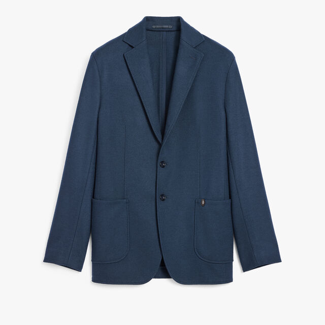Jersey Wool Jacket, MIDNIGHT BLUE, hi-res 1