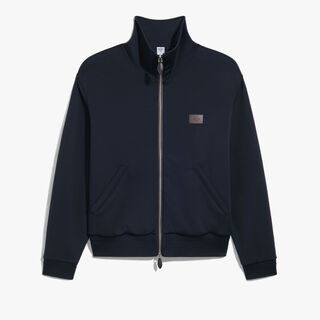 Wool Tracksuit Blouson, COLD NIGHT BLUE, hi-res