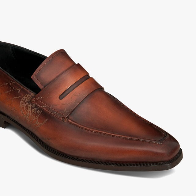 Andy Démesure Scritto Leather Loafer, CACAO INTENSO, hi-res 6