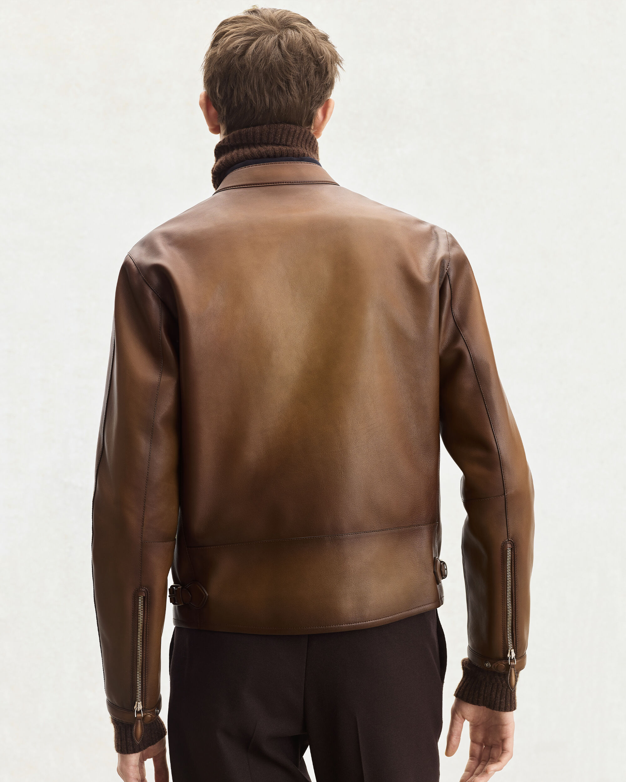 Leather Patina Un Jour Biker, Jungle Brown, hi-res