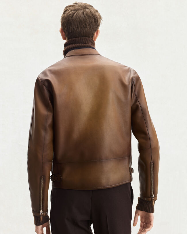 Leather Patina Un Jour Biker, Jungle Brown, hi-res