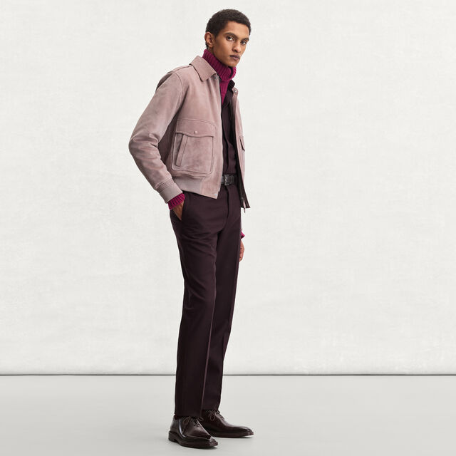 Suede Flight Jacket, ANTIQUE ROSE, hi-res 4