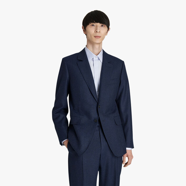 Wool Lined Formal Jacket, NIGHT BLUE, hi-res 2