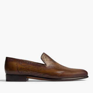 Cursive Galet Scritto Leather Loafer