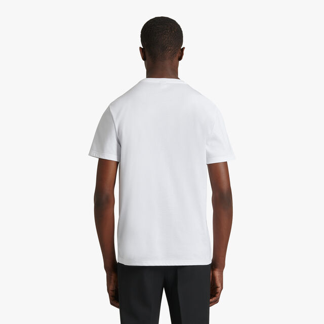 Leather Tab T-Shirt Slim Fit, BLANC OPTIQUE, hi-res 2