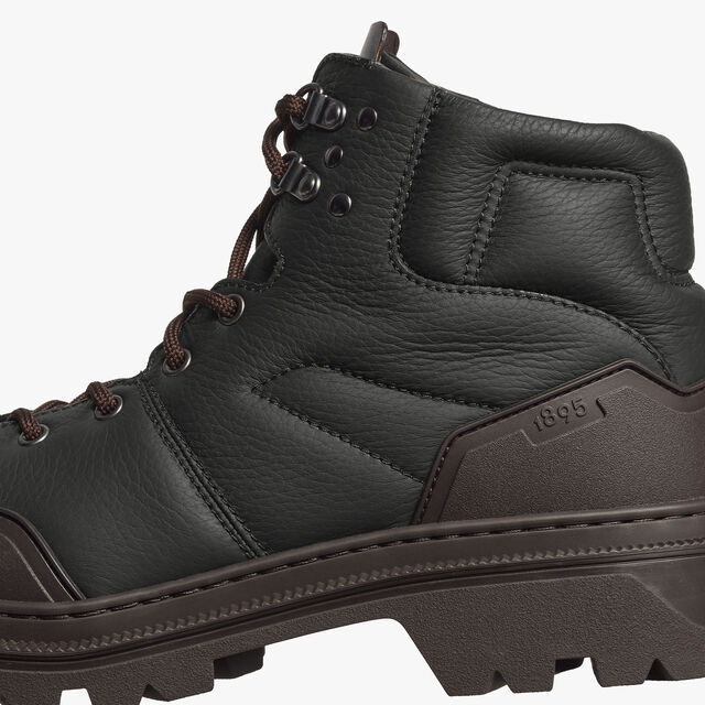 Brunico Parcours Deer Leather And Rubber Boot, BLACK, hi-res 8