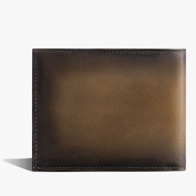 Makore Leather Compact Wallet, NERO LEGNO, hi-res 2