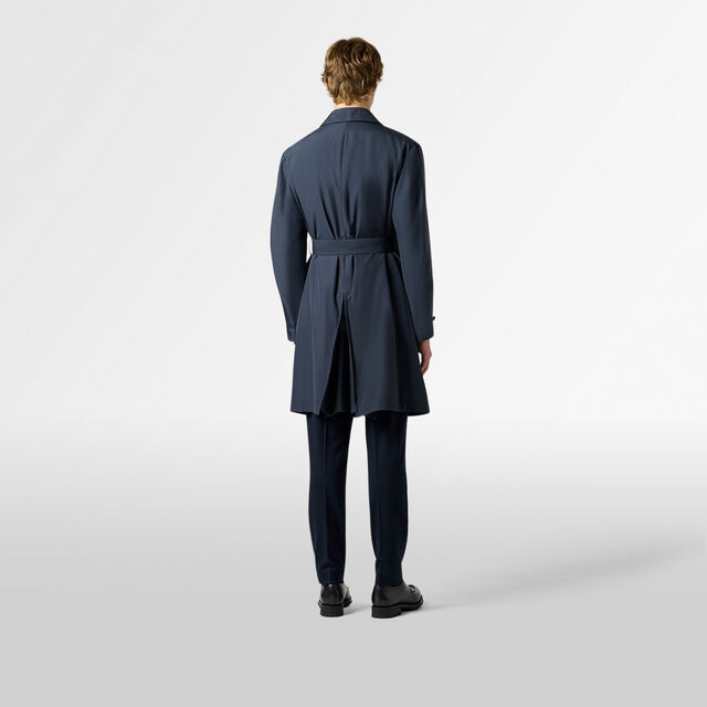 Technical Silk Light Trench, COLD NIGHT BLUE, hi-res 4