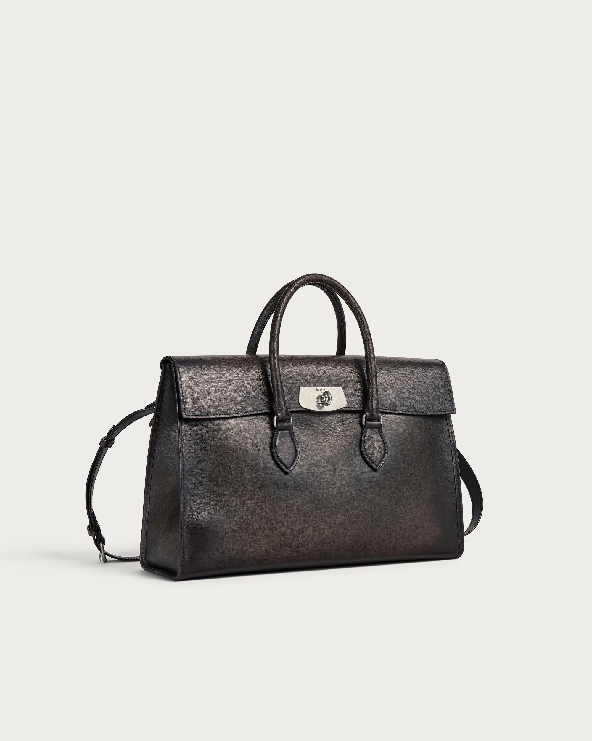 E'Mio Briefcase, Grey Flanel, hi-res