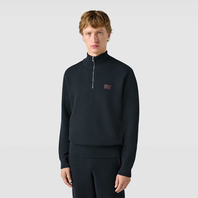 Half Zip Shadow, NAVY, hi-res 2