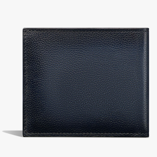Makore Scritto Leather Compact Wallet, INDIGO DENIM, hi-res 2
