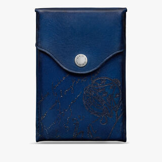 Scritto Leather Cigarette Case, SAPPHIRE BLUE, hi-res