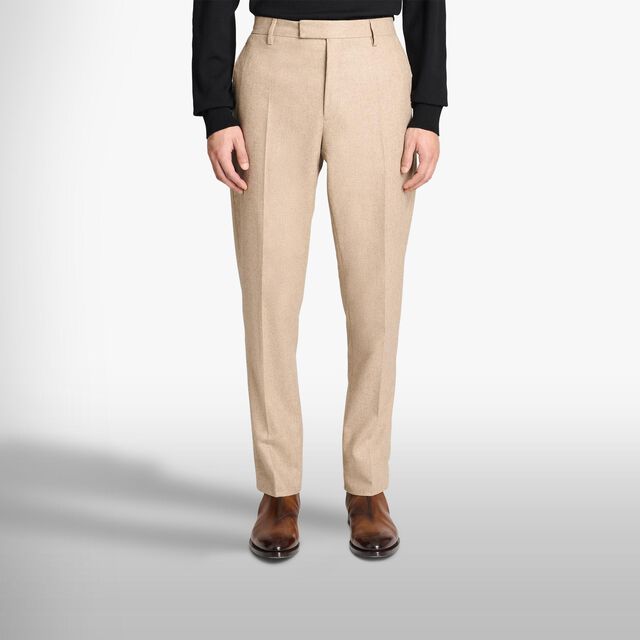 Cashmere Stretch Travel Pants, WARM BEIGE, hi-res 2