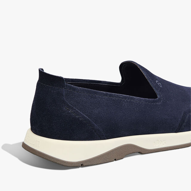 Echappée Suede Calf Loafer, BLU, hi-res 5