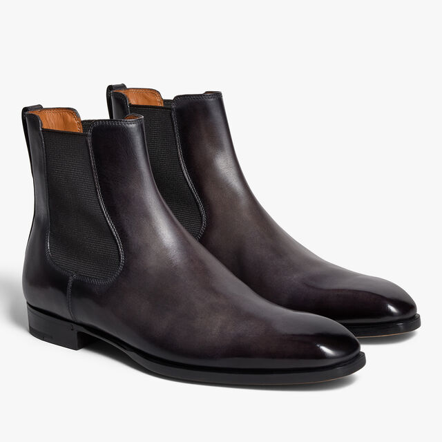 Caractère Capri Leather Boot, NERO GRIGIO, hi-res 4