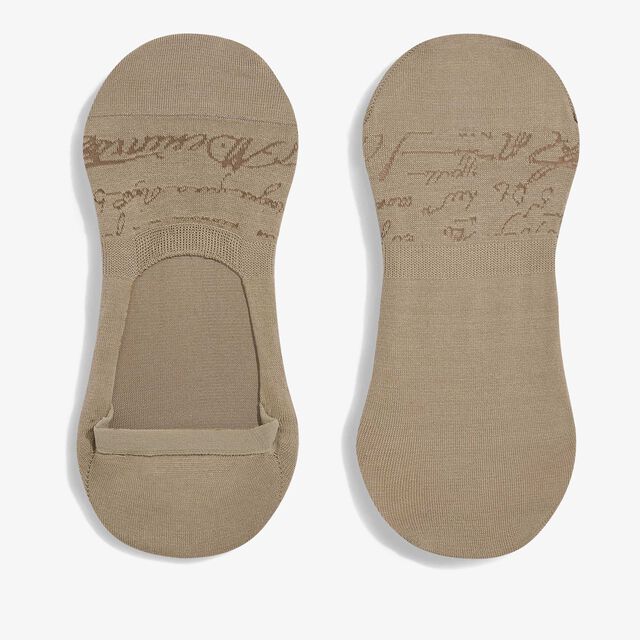 Shadow Cotton Ghost Socks, NATURAL BEIGE, hi-res 1