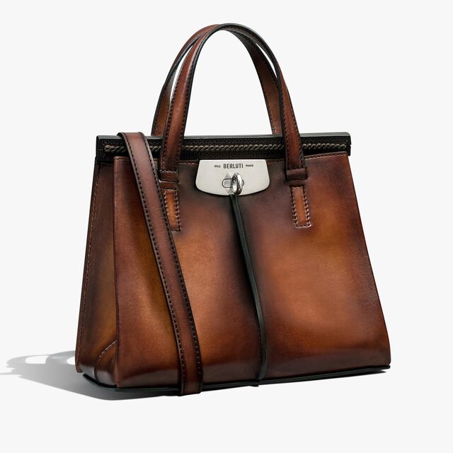 Luti 25 Leather Messenger, CACAO INTENSO, hi-res 2