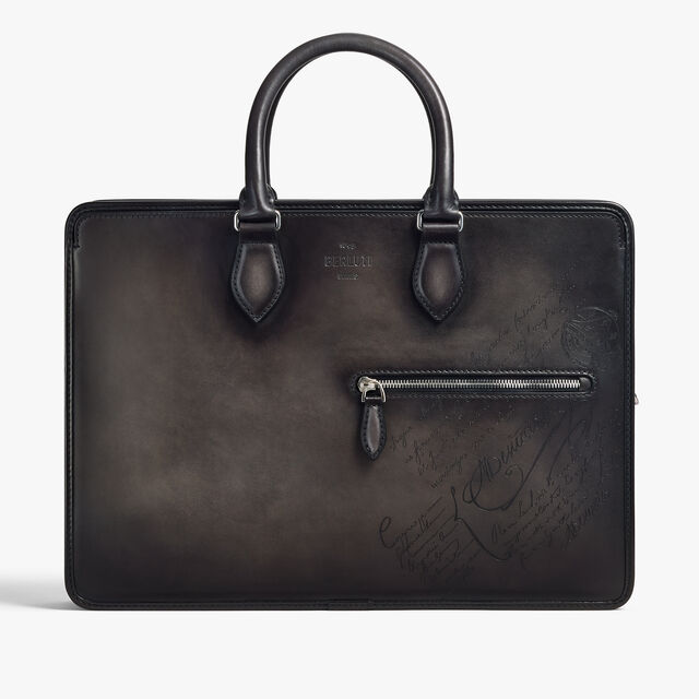 Un Jour Scritto Leather Briefcase