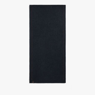 Leather Braiding Scarf, COLD NIGHT BLUE, hi-res