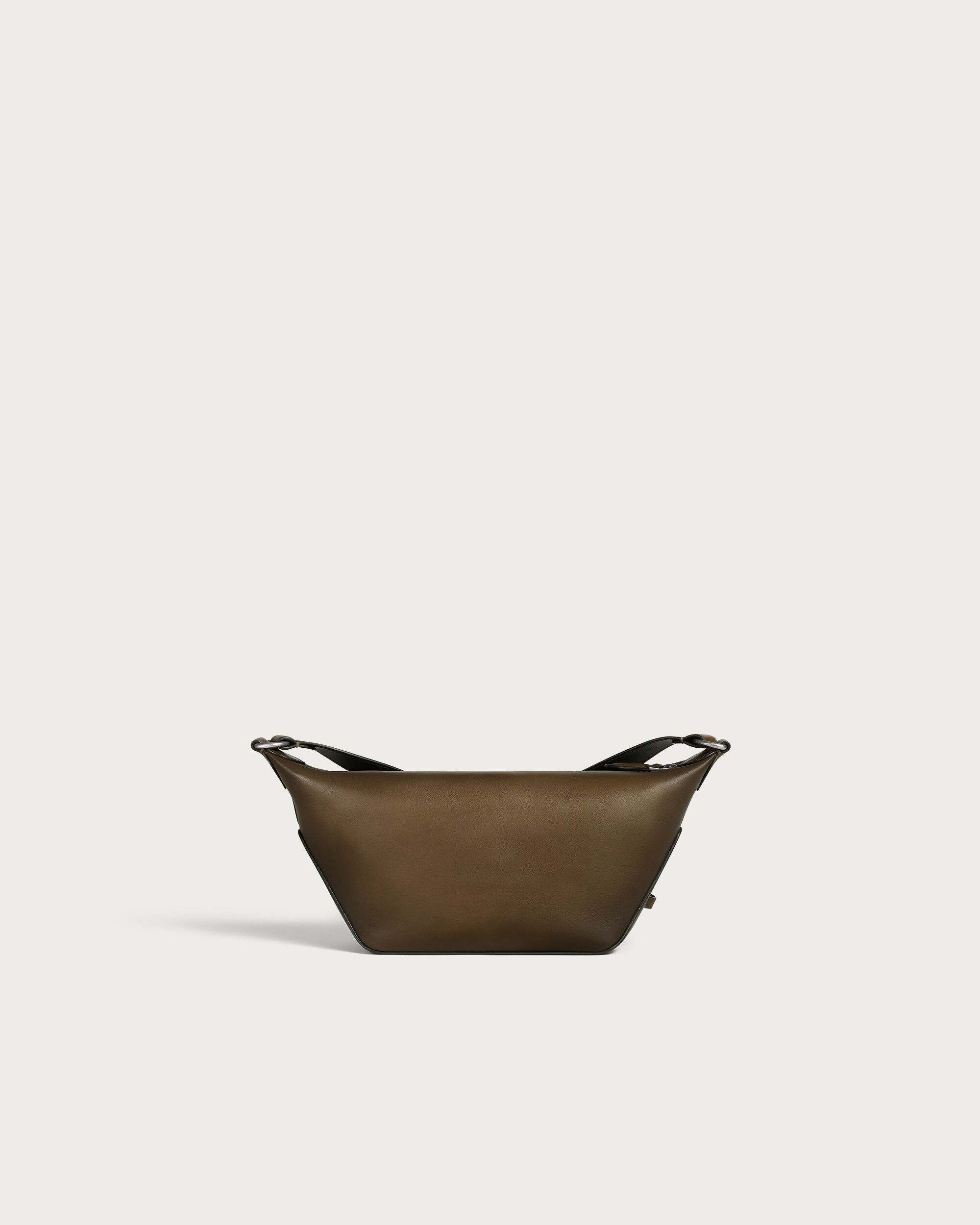 Toujours Soft Zipped Hobo XS Messenger, Dark Kaki, hi-res