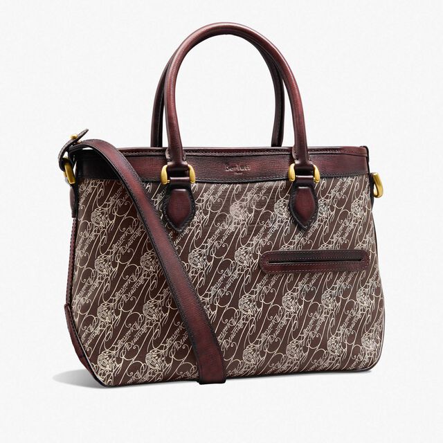 Toujours XS Toile Marbeuf Tote Bag, DARK BROWN + MADURO, hi-res 2