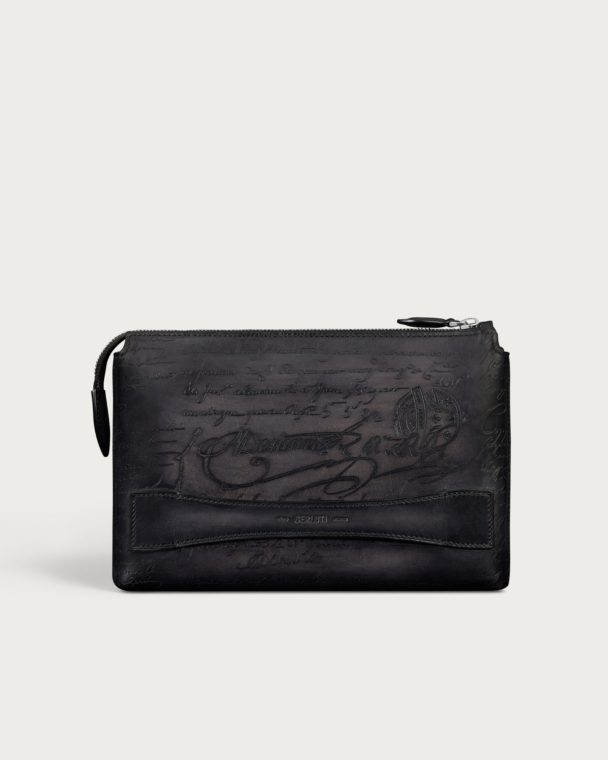 Tersio Zipped Pouch, Nero Grigio, hi-res