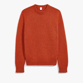 Andy Bar Cashmere Crewneck, ORANGE RUST, hi-res